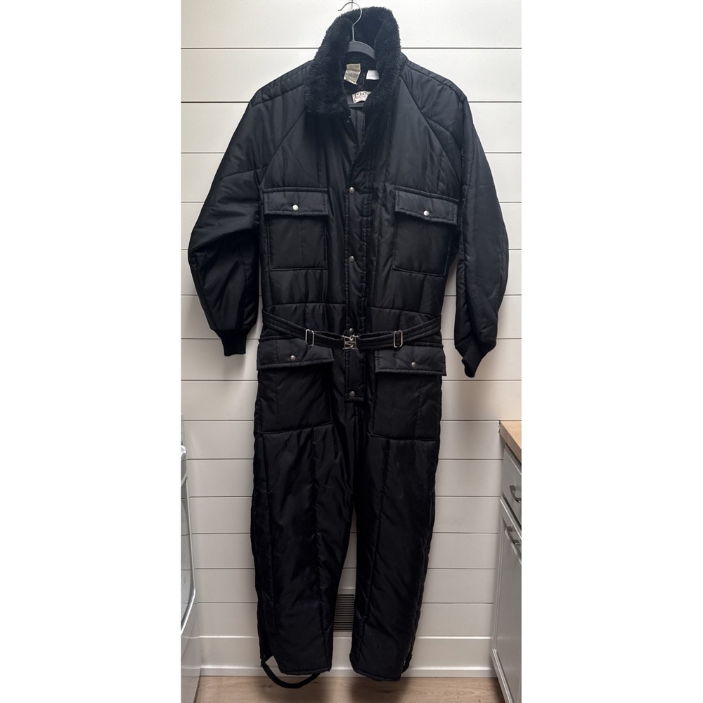Vintage Walls Blizzard Pruf Coveralls Snowsuit Mens 3XL REG 54-56 Black USA